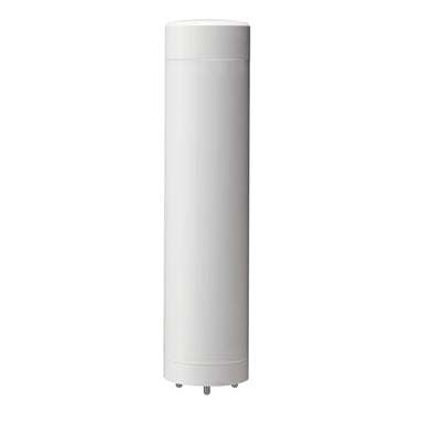 Patlite LR4-M2WJNW 40mm Signal Tower Base Unit, 100-240V AC, Direct Mount with Cable, No Flashing/Buzzer, Off-White