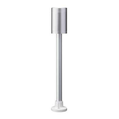 Patlite LR6-02PJNU 60mm, Signal Tower Base Unit, 24V DC, Pole Mount with Circular Bracket and Cable, Silver
