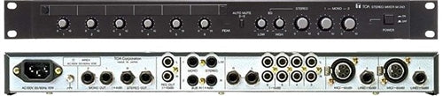 TOA M-243 2 Mono Plus 4 Stereo I/P Mixer, 1 Stereo Plus 2 Mono O/P Matrix