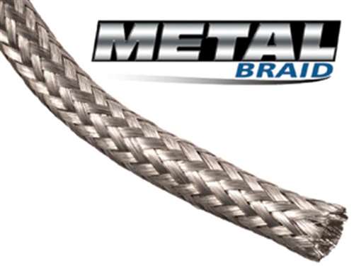 Techflex MBN0.38SV Flexo Tinned Copper 3/8" Sleeving, Ideal for Grounding, EMI, RFI and ESD Protection (30M = Full Roll)