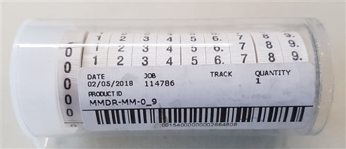 Ziptape MMDR-MM0-9 Wire Marker Kit 0 to 9 Refill