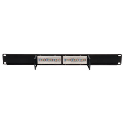 Tripplite N252-012 12 Port 1U Rackmount Cat6/Cat5 110 Patch Panel 568B, RJ45 Ethernet