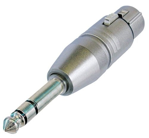 Neutrik NA3FP 3 Pin Female XLR to Stereo 1/4" Plug (Tip, Ring, Sleeve Contact)