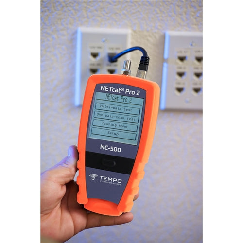 Tempo NC-500 Netcat PRO2 Digital VDV Wiring Troubleshooter /Tester ** Power Over Ethernet PoE Detection **