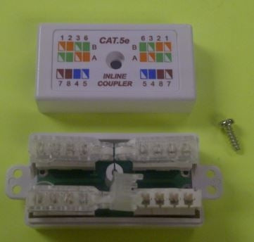 Quest NCB-5018 Cat5e Inline UTP Toolless Coupler, 110 Idc Junction Box