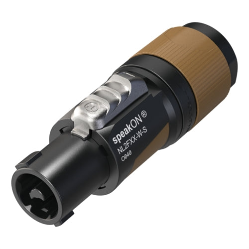 Neutrik NL2FXX-W-S 2 Pole Speakon Cable Connector for 6-12mm Cable, Chuck Type Strain Relief