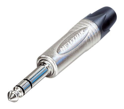 Neutrik NP3X 3 Pole Stereo 1/4" Professional Phone Plug, Nickel Contacts, Nickel Shell