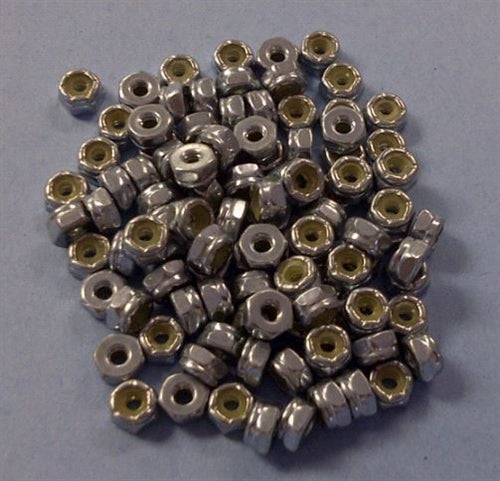 Hardware NUT-HNLC004 4-40 Nylon Insert Plated Locknut 100/Pack