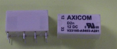 Axicom D2N V23105-A5403A201 12VDC DPDT PCB Relay 3A 220VDC/250 VAC