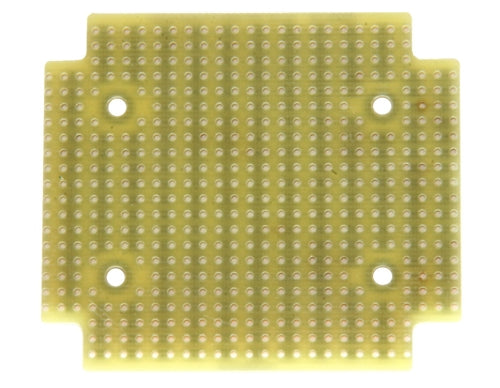 BPS Busboard PR1593Q 2-HOLE Strip Protoboard for Hammond 1593Q Enclosure, Single-Sided, 62mm x 69mm (2.43" x 2.72")