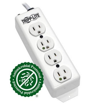 Tripplite PS-415-HG Medical-Grade Power Bar, 4 Hospital-Grade Outlets, UL 1363, 15'cord