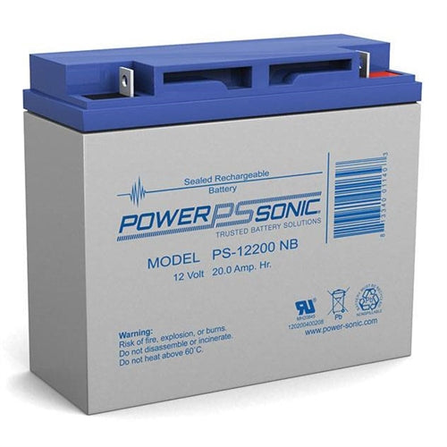 Powersonic PS-12200NB 12V 20Ah SLA Battery with Nut/Bolt
