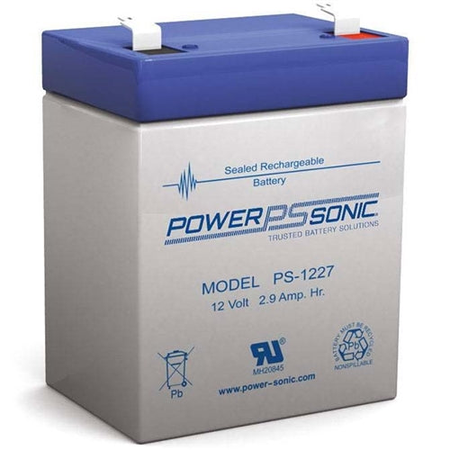 Powersonic PS-1227F1 12V 2.9Ah SLA Battery with .187" Terminals