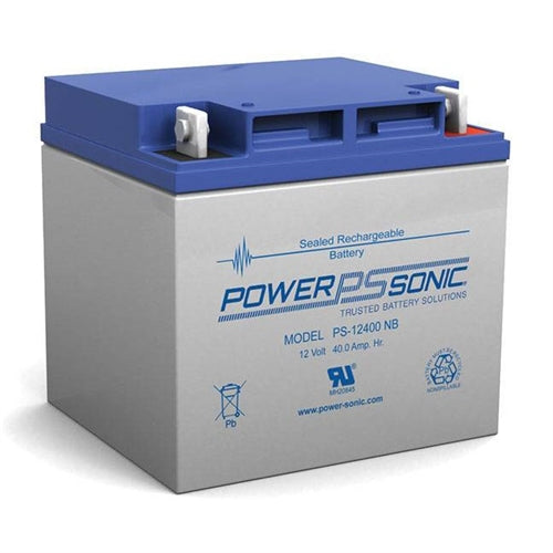 Powersonic PS-12400NB 12V 40Ah SLA Battery with Nut/Bolt
