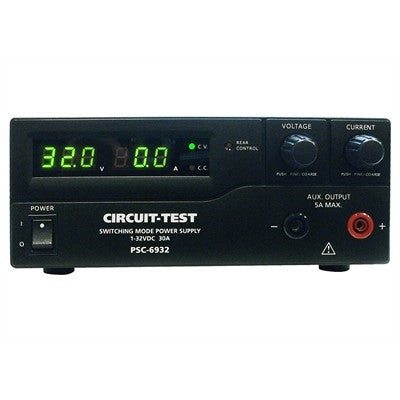 Circuit-Test PSC-6932 Benchtop Switching Power Supply 1-32VDC / 0-30AMP Remote Programmable