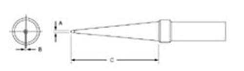 Weller PTP7 Soldering Tip 700F 1/32" Conical Style, Compatible with WTCPT Soldering Station