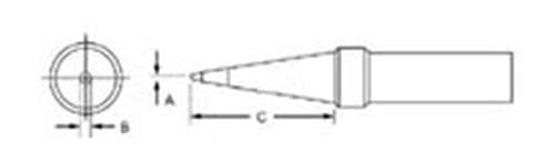 Weller PTP8 Soldering Tip 800F 1/32" Conical Style, Compatible with WTCPT Soldering Station