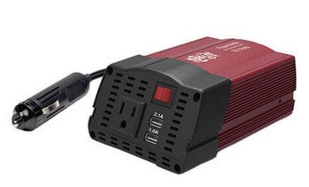 Tripplite PV150USB Ultra-Compact Car Inverter 150WATT with AC Outlet and 2 USB Charging Ports