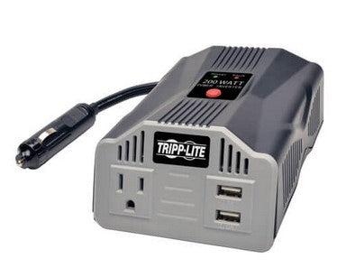 Tripplite PV200USB Ultra-Compact Car Inverter 200WATT, 1AC and 2 USB Charging Ports