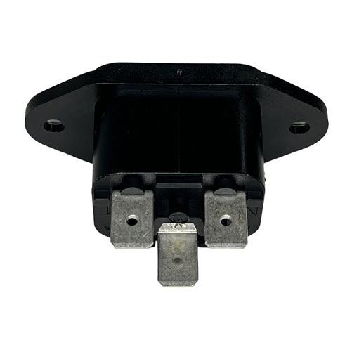 Bulgin PX0580/63 Male Flange Mount IEC 320-1 Power Inlet 15A@250VAC, Panel Mount, 1/4" QC Terminals, UL/CSA