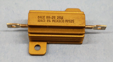 Vishay RH02510K00FE02 10k Ohm 25 Watt 1% Wirewound Resistor, Aluminum Heatsink, Military: 10kohm 25W