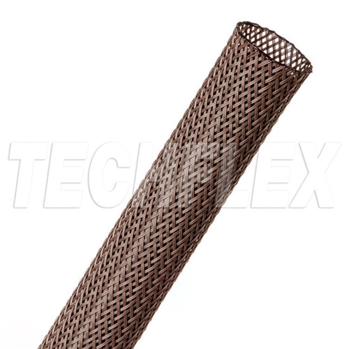 Techflex RRN0.75dB Flexo 3/4" Rodent Resistant Expandable Braided Sleeving, Dark Brown, 75 Foot Roll