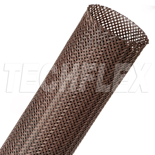 Techflex RRN1.50dB Flexo 1-1/2" Rodent Resistant Expandable Braided Sleeving, Dark Brown, 40 Foot Roll