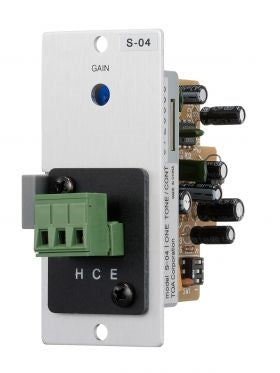 TOA S-04S Tone Module (8 Different Selectable Tones) Gain Control, Terminal Block, 900 Series Module