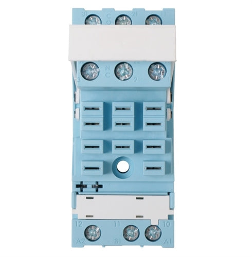 Releco S5-M Relay Base / Socket 3PDT 11 Pin, DIN Rail or Panel Mount, with Hold Down Clip, 16A@400V