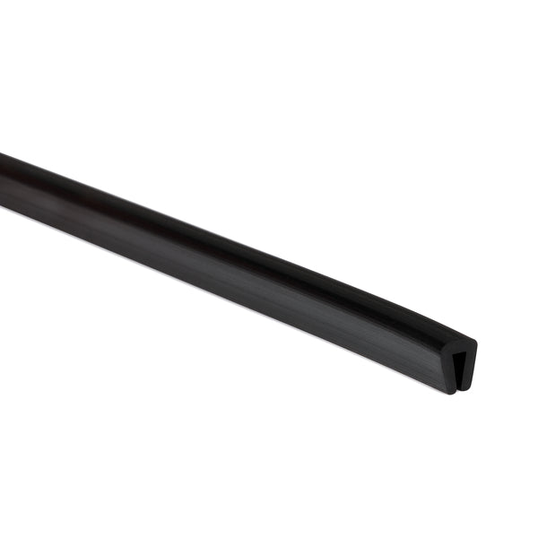 Hellermann Tyton SM1BK75MT Self-Extinguishing Flexiform Grommet, Panel Thickness 0.039"-0.079", PVC, Black, 75m/roll