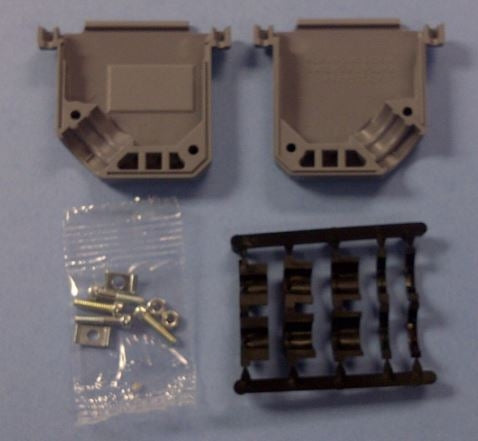 SPC14939 45 Degree Entry 25 Pin Plastic Hood, Comes with Grommets