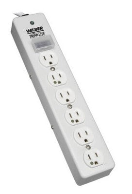 Tripplite SPS-615-HG Hospital-Grade Surge Protector 6 Hospital-Grade Outlets, UL1363, 15'cord