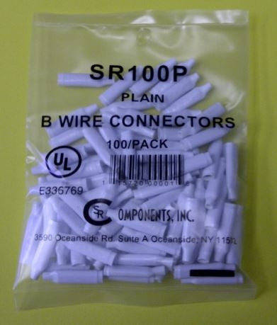 SR Component SR1000P Plain 'B' Wire Connector 100/Pack