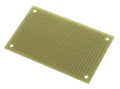 BPS Busboard ST1 Stripboard Size 1, Single-Sided, Uncut Strips, Mounting Holes, 50mm x 80mm (1.97" x 3.15")