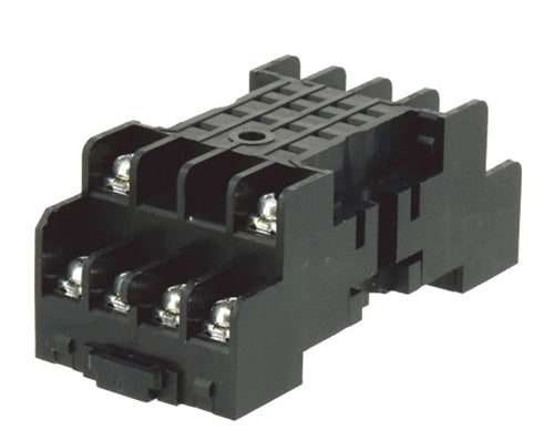 IDEC SY4S-05 Relay Base/Socket for 14 Pin Relays, DPDT/4PDT 10A@300V (2 Pole) 7A@300V (4 Pole), DIN Rail or Panel Mount