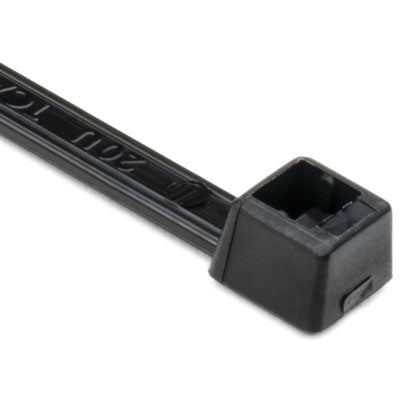 Hellermann Tyton T40R0C2 Standard Cable Tie 8" Length 40LB Tensile Strength, Black 100/Pack