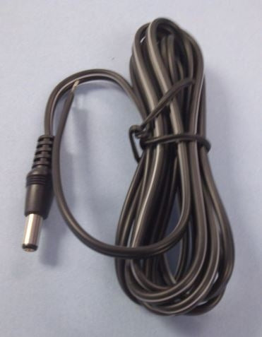 Philmore TC258 DC Coaxial Power Cable 2.5mm x 5.5mm Straight Plug, 18AWG Stripped & Tinned End, 6' Cord