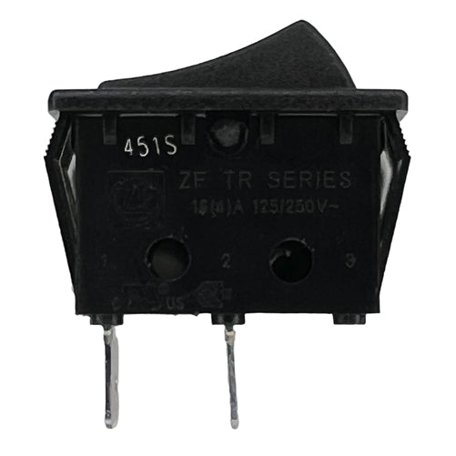 ZF Electronics TRG22F2FBBNN Thin Rocker Switch SPST On-Off, 16A@125VAC/250VAC CSA, On/Off Markings, QC Terminals