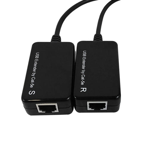 Phantom Cables USB-EC60M USB Line Extender Over Cat5e, Extends the Distance Up to 60 Meters