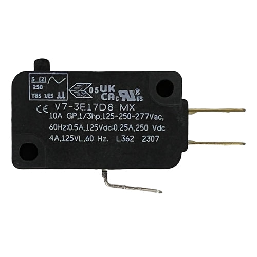 Honeywell V7-3E17D8 Miniature Basic Switch SPDT, Pin Plunger, 10A/125VAC 0.5A/125VDC, .187" QC, Micro Switch