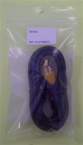 Philmore VHS43 S-Vhs / S-Video Cable, 4 Pin Male Each End, 3' Length