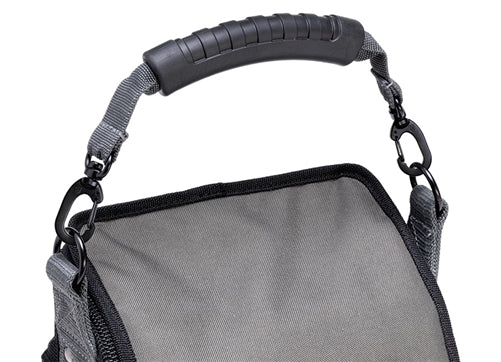 VETO PRO PAC MEDIUM CARRYING HANDLE, RUBBER GRIP, GREY WEBBING VPP10713
