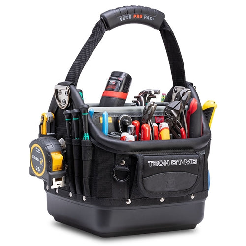 VETO PRO PAC TECH OT-MD BLACKOUT EXTRA WIDE OPEN-TOP TOOL BAG (H:12" W:12.5" D:12") VPP10743
