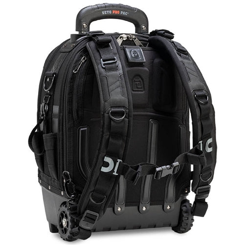 VETO PRO PAC TECH PAC WHEELER BLACKOUT, BACKPACK & TOOL BAG ON WHEELS, INCLUDES TOOL PANEL & METER PANEL VPP10874