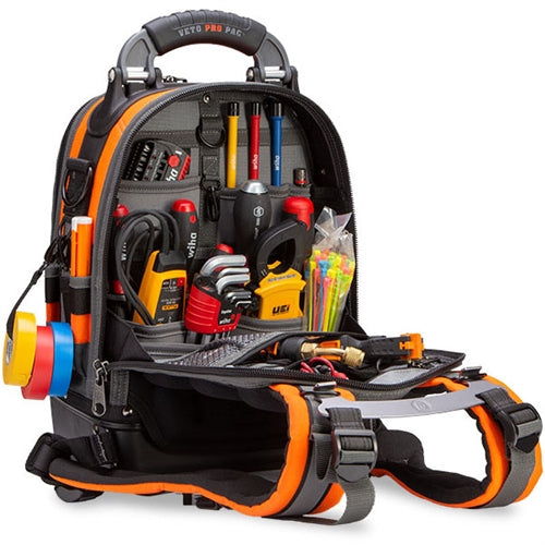 VETO PRO PAC TECH PAC MC HI-VIZ ORANGE COMPACT BACK PACK (H:17" W:12" D:9") VPP10250