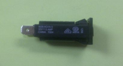 P&B TE W28-XQ1A-5 5 Amp Push-To-Reset Circuit Breaker, Maximum Voltage Rating: 32VDC / 250VAC