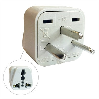 Circuit-Test WA-15 Travel Adapter 3 Conductor Plug to Isreal, AC Voltage