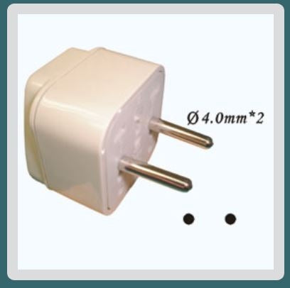 Circuit-Test WA-9A Travel Adapter 3 Conductor Plug to 2 Pin European Plug, AC Voltage