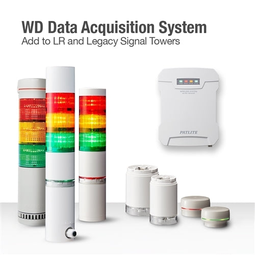 Patlite WDB-D80S-PRO Wireless Data Pro Base Unit with Input/Serial Communication for LR6 Signal Tower