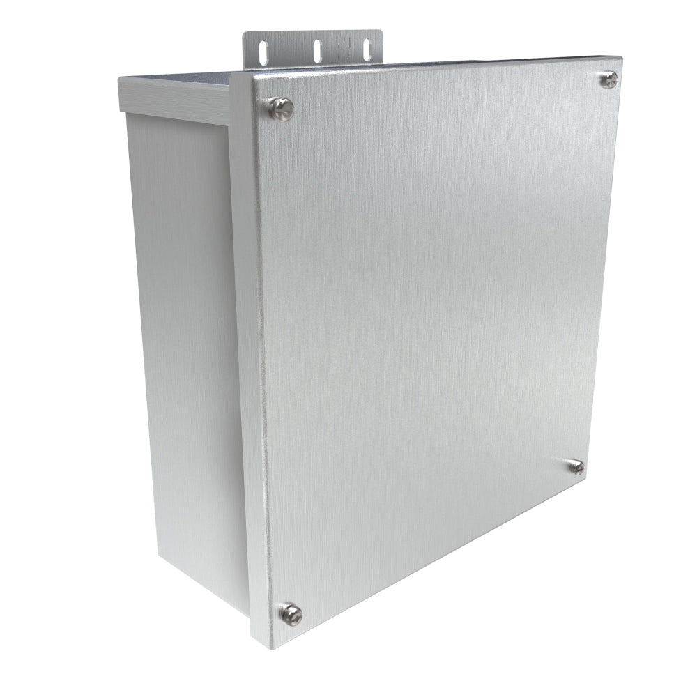 Hammond C3R10104ESCNKAL N3R Junction Box, Screw Cover No K/O's - 10" x 10" x 4" - Alum